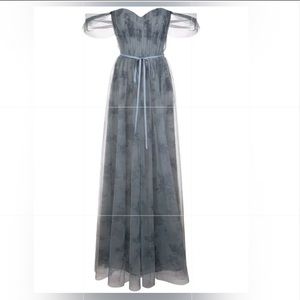 Marchesa Notte Bridesmaids tulle draped bridesmaid gown